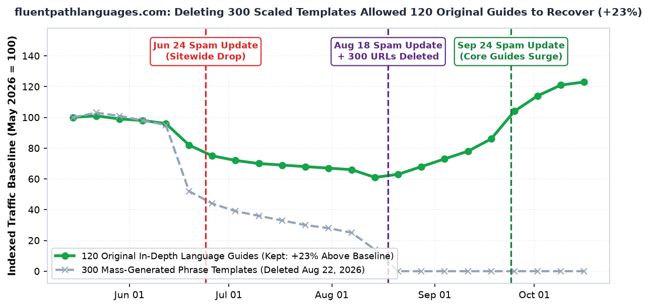 Spam Policy Review Sample Chart